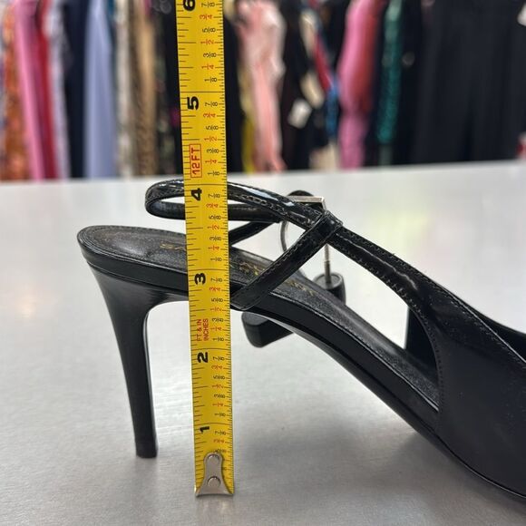Saint Laurent Women's Black Slingback Heels - Picture 9 of 10